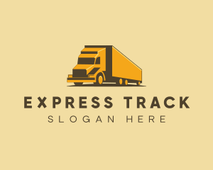 Logistics Truck Delivery logo design