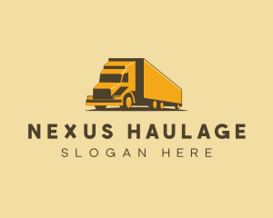 Logistics Truck Delivery logo design