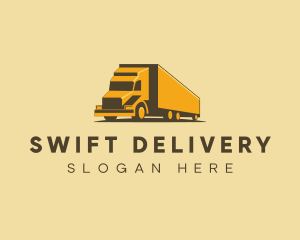 Logistics Truck Delivery logo design