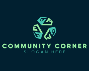 Community People Organization logo design