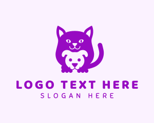 Cat Dog Pet Animal logo