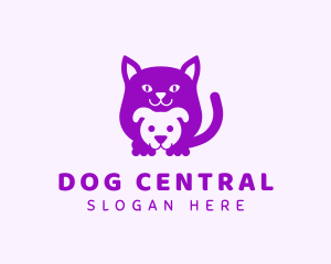 Cat Dog Pet Animal logo design