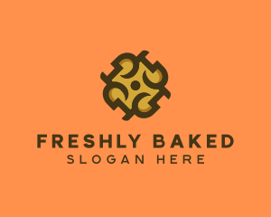 Modern Brown Cookie logo design