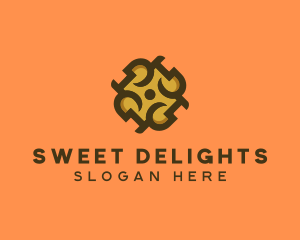 Modern Brown Cookie logo design