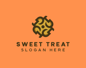 Modern Brown Cookie logo design