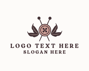 Rustic Sewing Button Pins logo