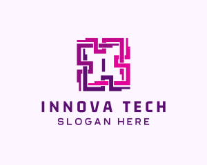 Tech QR Code App logo design