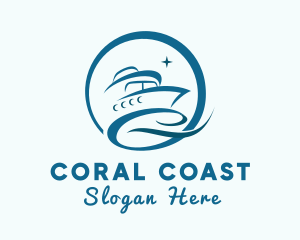 Coast Guard Ship logo design