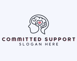 Heart Mental Health Therapy logo design