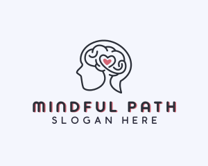 Heart Mental Health Therapy logo design