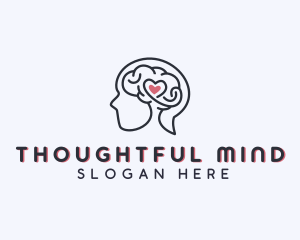 Heart Mental Health Therapy logo design