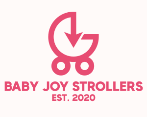 Pink Arrow Stroller logo