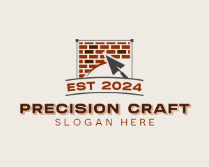 Trowel Masonry Construction logo design