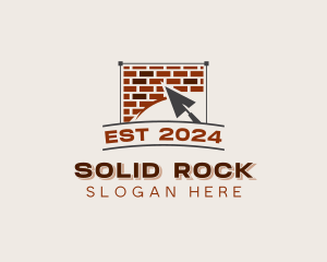 Trowel Masonry Construction logo design