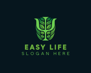 Leaf Mental Psychology logo design