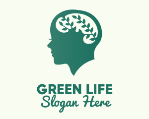 Green Natural Mind  logo design