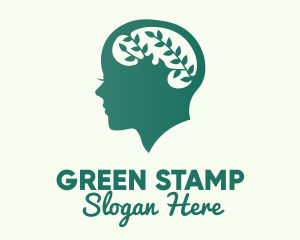 Green Natural Mind  logo design