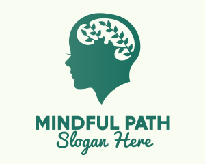 Green Natural Mind  logo design