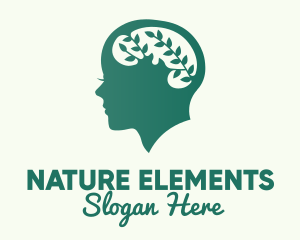 Green Natural Mind  logo design