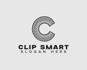 Circular Swirl Letter C  logo design