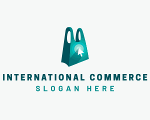 Online Shopping Bag logo design