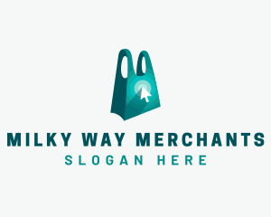 Online Shopping Bag logo design