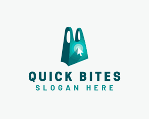 Online Shopping Bag logo design