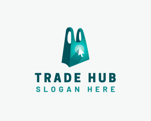 Online Shopping Bag logo design