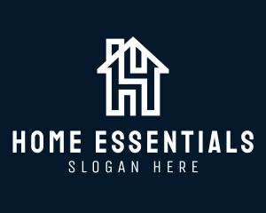 Housing Real Estate Letter H logo design