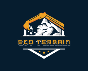 Excavator Mining Construction logo