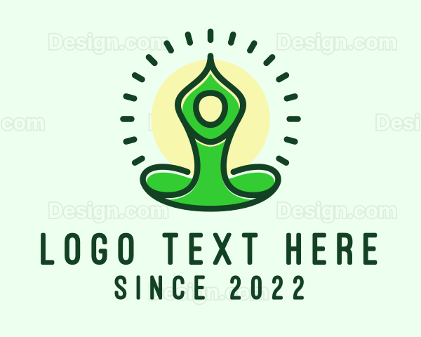 Healthy Yoga Meditation Logo