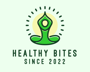 Healthy Yoga Meditation logo design