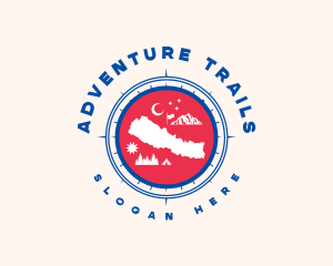 Nepal Map Tourism logo
