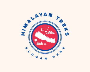 Nepal Map Tourism logo