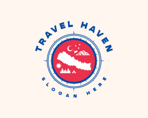 Nepal Map Tourism logo