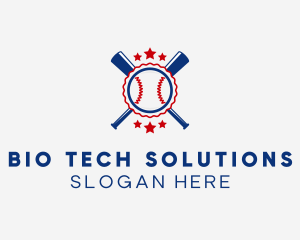 Baseball Slugger Team Star logo design