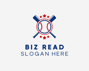 Baseball Slugger Team Star logo design