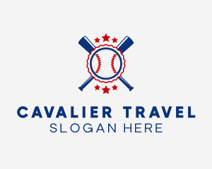 Baseball Slugger Team Star logo design