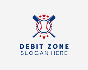 Baseball Slugger Team Star logo design