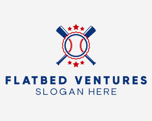 Baseball Slugger Team Star logo design