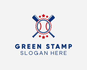 Baseball Slugger Team Star logo design