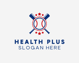 Baseball Slugger Team Star logo design