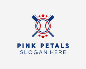 Baseball Slugger Team Star logo design