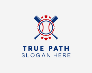 Baseball Slugger Team Star logo design