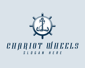 Anchor Wheel Sail logo design