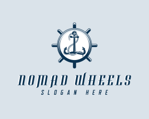 Anchor Wheel Sail logo design