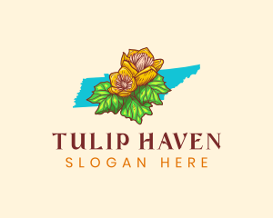 Tennessee Tulip Poplar logo design