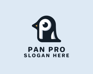 Penguin Letter P logo design