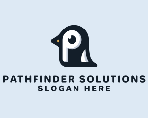 Penguin Letter P logo design