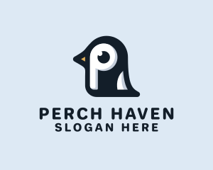 Penguin Letter P logo design